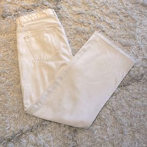 Zara wide leg white jeans